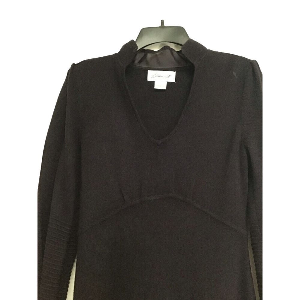 Jessica H Dark Purple Long Sleeve Sweater‎ Dress Women's Size Medium - Picture 3 of 5